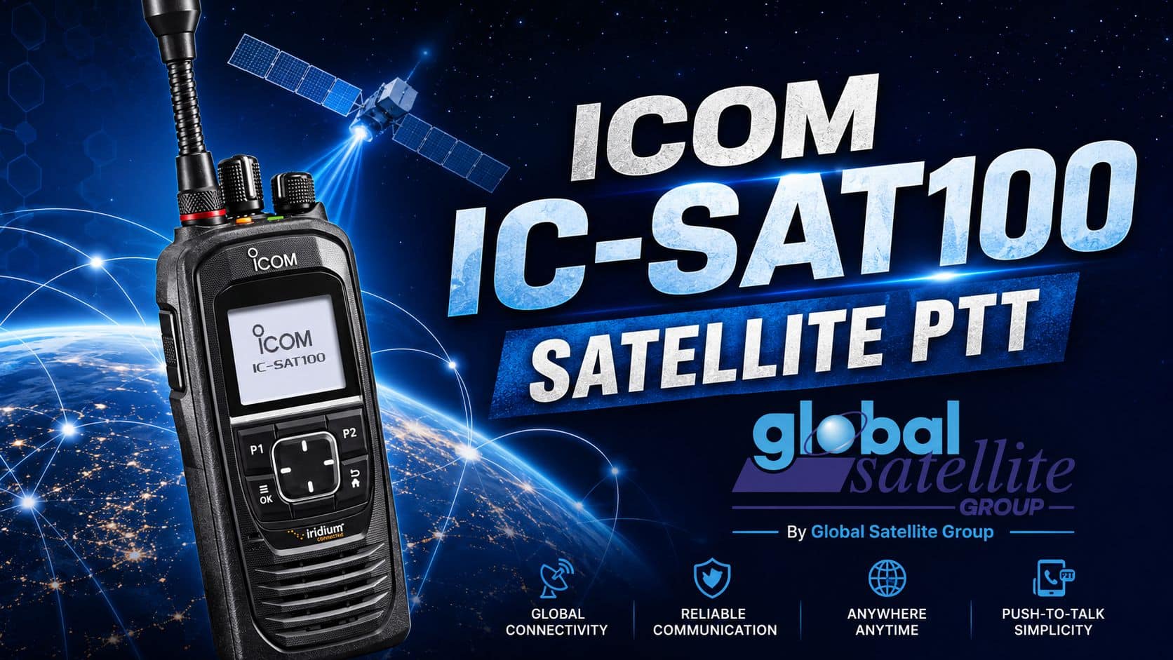 IC-SAT100 Satellite PTT Demo